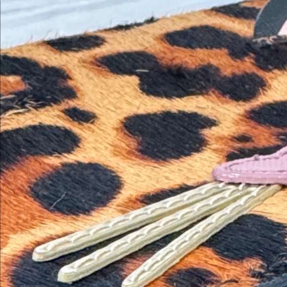 Kate Spade Bag Kitty Cat Leopard Limited Edition Leather Calf Hair Crossbody - Picture 9 of 17